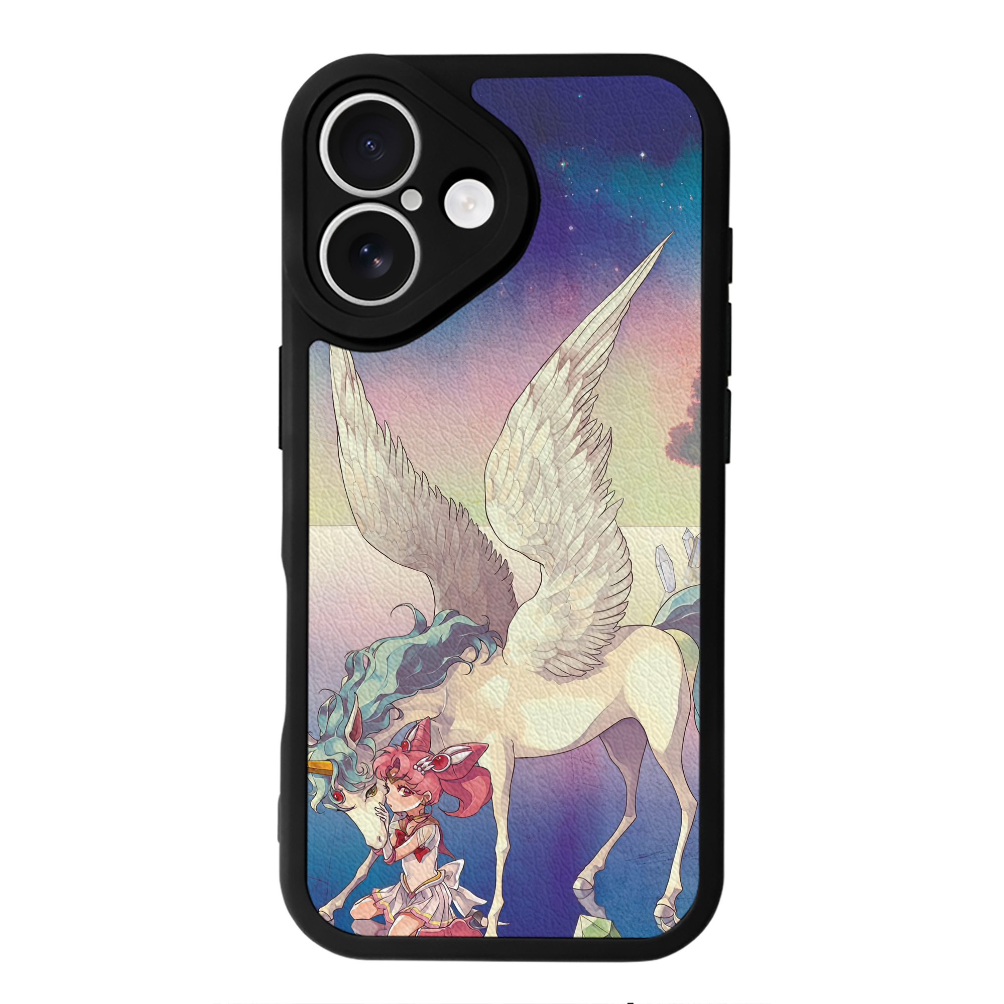 （画像用） 美少女戦士セーラームーン Sailor Moon 【iPhone 16シリーズ対応】シリコンスマホケース（レザー調） 材質：シリコン